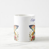 Butterfly & Wildflowers Koffie Mok (Center)