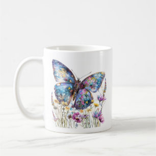 Butterfly & Wildflowers Koffie Mok