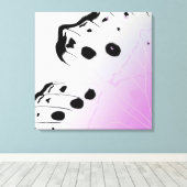 Butterfly Wing - Moeder van ParelSierkussen Canvas Afdruk (Insitu (Houten vloer))