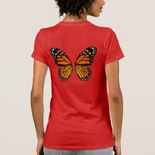 Butterfly Wings Dames T-shirt Cute Butterfly T-shi