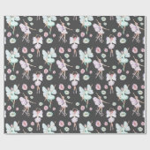 Butterfly Wings Dancing Ballerina Cadeaupapier (Vlak)