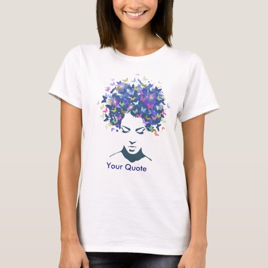 Butterfly Woman T-shirt (Voorkant)