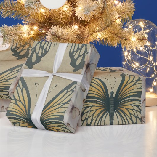 Butterfly Wonderland design Inpakpapier (Feestdagen)