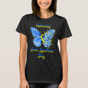Butterfly World Down Syndrome Day Support and Awar T-shirt