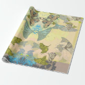 Butterfly Wrapping Paper Cadeaupapier (Uitgerold)