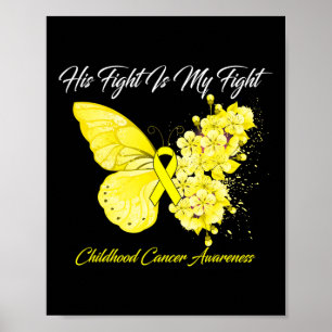 Butterfly zijn gevecht is mijn strijd tegen kanker poster