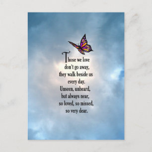 Butterfly "Zo geliefd" gedicht Briefkaart