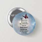 Butterfly "Zo geliefd" gedicht Ronde Button 5,7 Cm (Voorkant /achterkant)
