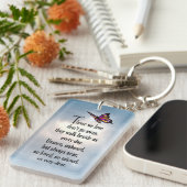 Butterfly "Zo geliefd" gedicht Sleutelhanger (Voorkant Rechts)