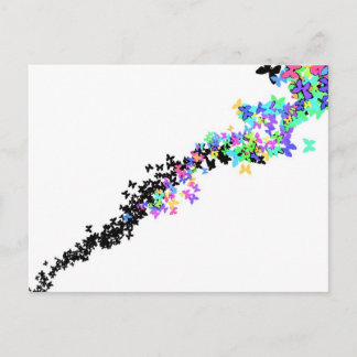 Butterfly-zwerm Briefkaart