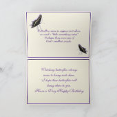 ButterflyBdayWishes-aanpassen Kaart (Binnen)