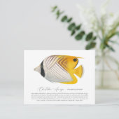 Butterflyfish Briefkaart (Staand voorkant)