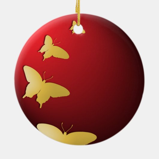 Butterflys Circle Ornament (Achterkant)