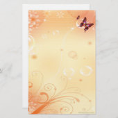 🦋 Butterflys en Bubbles Briefpapier (Voorkant / Achterkant)