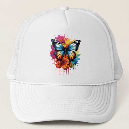 Butterfly's Kleurrijke Splash Trucker Pet (Voorkant)