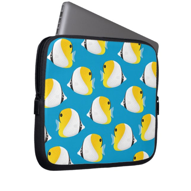 Butterflyvis Laptop Sleeve (Voorkant Rechts)