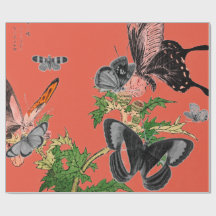 BUTTERLIE VAN Wrapppapier EN RODE JAPANS