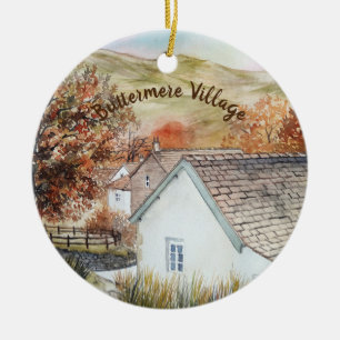 Buttermere Village, Lake District, Engeland Keramisch Ornament