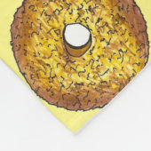 Butternut Crunch Donut Doughnut Yellow Gold Fleece Deken (Hoek)