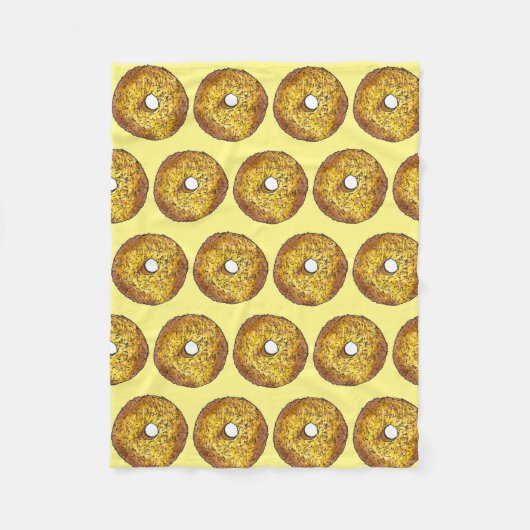 Butternut Crunch Donut Doughnut Yellow Gold Fleece Deken (Voorkant)