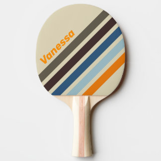 Butternut Fade Schuine Strepen met Naam Tafeltennisbatje