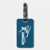 Butternut Ski Resort Skier Bagagelabel (Achterkant verticaal)