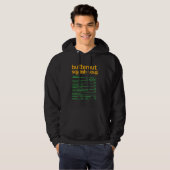 Butternut Squash Soup Nutrition Feit Thanksgiving Hoodie (Voorkant volledig)