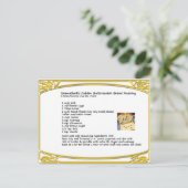 Butterscotch Bread Pudding Recipe Briefkaart (Staand voorkant)