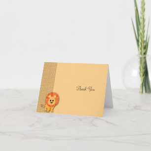 Butterscotch Lion Baby Bedankt