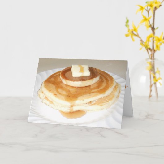 "Butterscotch Pancakes" - Hartelijk dank Kaart (Gele Bloem)