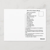 Butterstart-recept Briefkaart (Achterkant)