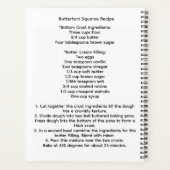 Buttertart-vierkantskalender Planner (Achterkant)