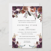 Butterum & Plum bruiloft uitnodiging (Voorkant)