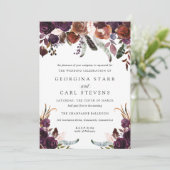 Butterum & Plum Faire-part de mariage (Debout devant)