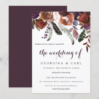 Butterum & Plum Faire-part de mariage 1