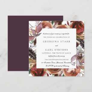 Butterum & Plum Faire-part de mariage CARRÉ