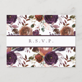 Butterum & Plum RSVP-Briefkaart met maaltijdkeuze Uitnodiging Briefkaart