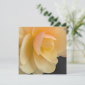 Buttery Begonia Note Card Bedankkaart (Staand voorkant)