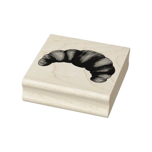 Buttery Flaky Croissant French Crescent Pastry Rubberstempel (Stempel)