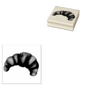 Buttery Flaky Croissant French Crescent Pastry Rubberstempel (Gestempeld)