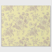 Buttery Yellow Chinoiserie Gift Cadeaupapier (Vlak)