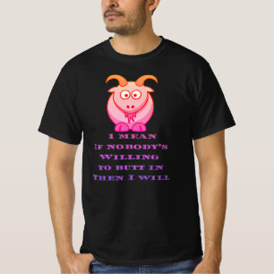 Butting in T-shirt
