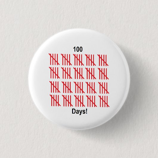 Button "100e dag van de school" (Voorkant)