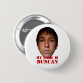 Button 2010, mijn naam is Duncan (Voorkant /achterkant)