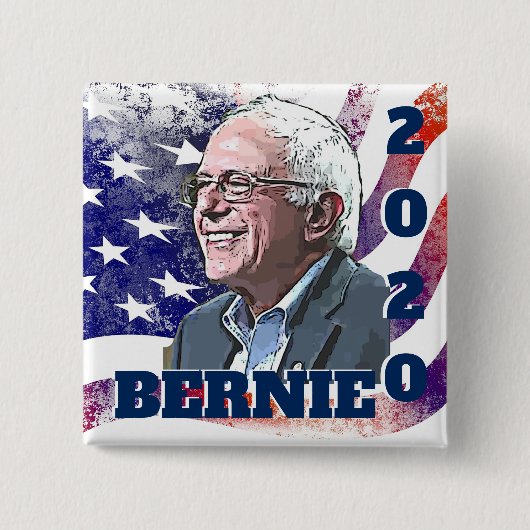Button 2020 Verkiezingssteun Bernie Sanders (Voorkant)
