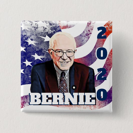 Button 2020 Verkiezingssteun Bernie Sanders (Voorkant)