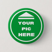Button 2¼ inch - Voeg uw Afbeelding (Voorkant)