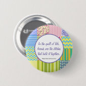 Button Aangepaste patchwerkquilters (Voorkant /achterkant)
