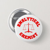 Button analytische scheikunde (rood) (Voorkant /achterkant)