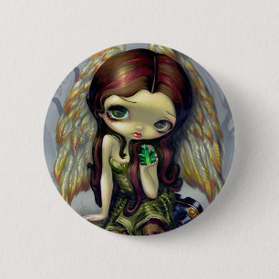 Button "Angel met Emeralds"